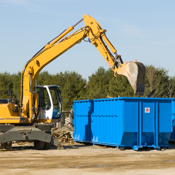 what happens if the residential dumpster is damaged or stolen during rental in Renville County